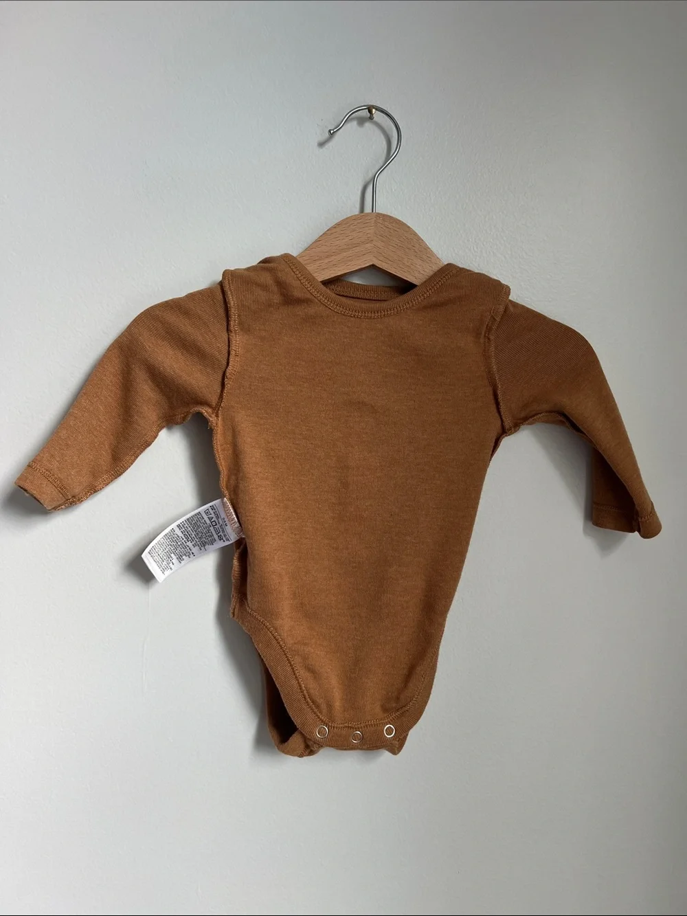 Old Navy | Brown Football-Print Baby One-Piece Bodysuit Size 0-3 Months